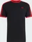 adidas 3-Streifen T-Shirt kurzarm black/vivid red (Herren) Vorschaubild
