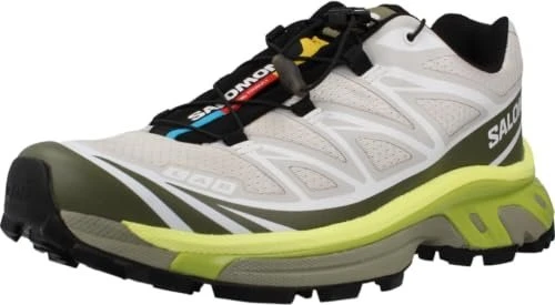 Salomon XT-6 lunar rock/deep lichen green/bright chartreuse
