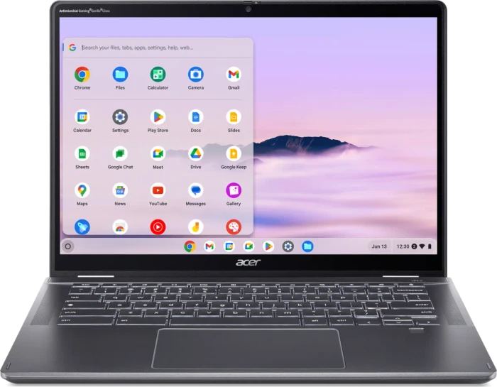 Acer Chromebook Plus Enterprise Spin 514 CPE594-1N-TCO-33Z8, Steel Gray, Core 3 100U, 16GB RAM, 128GB SSD, DE