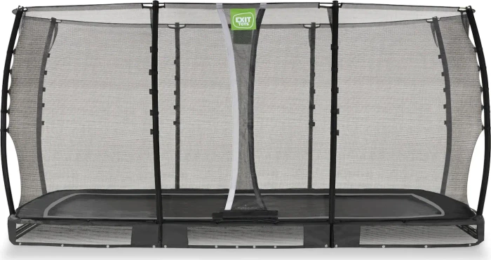 Exit Toys Allure Classic mit Sicherheitsnetz 244x427cm Bodentrampolin schwarz