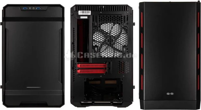 Phanteks Enthoo Evolv ITX Tempered Glass rot, Glasfenster, Mini-ITX