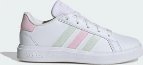 adidas Grand Court Lifestyle Tennis Lace-Up cloud white/crystal jade/clear pink (Junior)