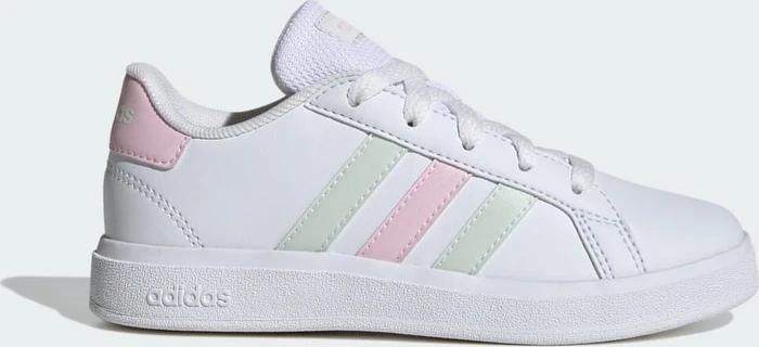adidas Grand Court Lifestyle Tennis Lace-Up cloud white/crystal jade/clear pink (Junior)