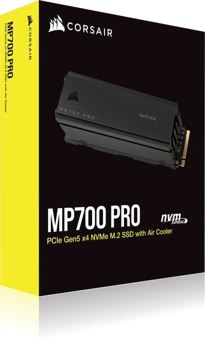 Corsair Force Series MP700 PRO 2TB, M.2 2280 / M-Key / PCIe 5.0 x4, Kühlkörper