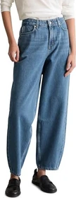 Marc O'Polo Stine Relaxed Barrel Cropped aus reiner Baumwolle Jeans medium blue (Damen)