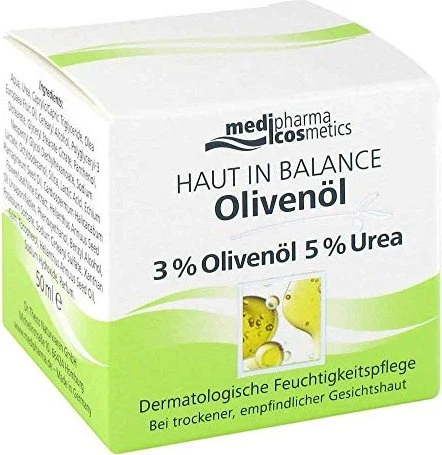 Dr. Theiss medipharma cosmetics Haut in Balance 3% Olivenöl 5% Urea Feuchtigkeitspflege, 50ml