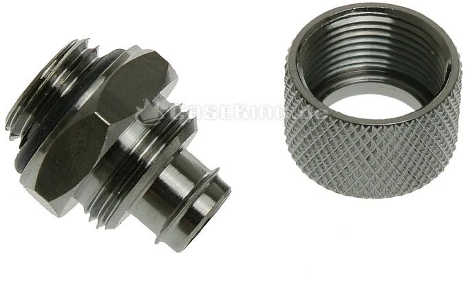 Bitspower Anschluss G1/4" auf 11/8mm glänzend schwarz