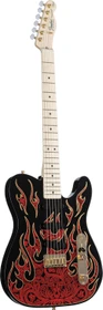Fender James Burton Telecaster MN Red Paisley Flames