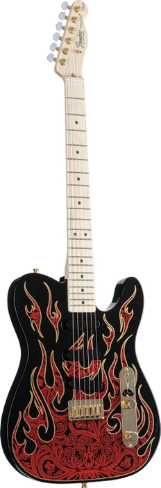 Fender James Burton Telecaster MN Red Paisley Flames