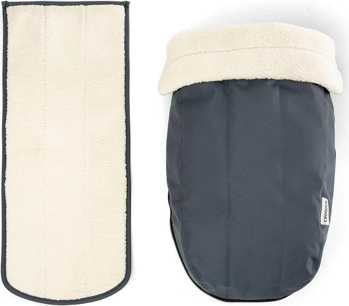 Croozer Kraams Fahrradanhänger Winter Set graphite blue