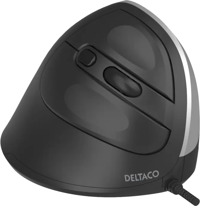 Deltaco Silent Vertical Mouse schwarz, USB