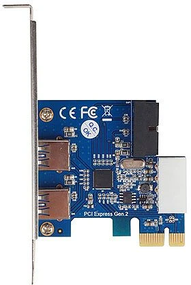 SilverStone EC04-P, 2x USB-A 3.0, 1x USB 3.0 intern, PCIe 2.0 x1