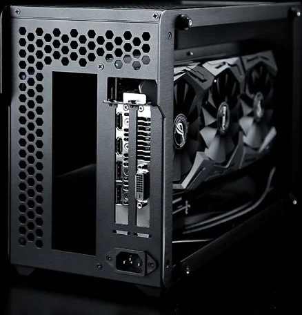 Raijintek Ophion, schwarz, Glasfenster, Mini-ITX