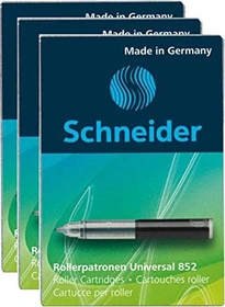 Schneider Rollerpatrone Universal 852 Tintenrollermine M schwarz, 5er-Pack