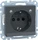 Merten System M SCHUKO-Steckdose Thermoplast edelmatt, anthrazit (MEG2304-0414)