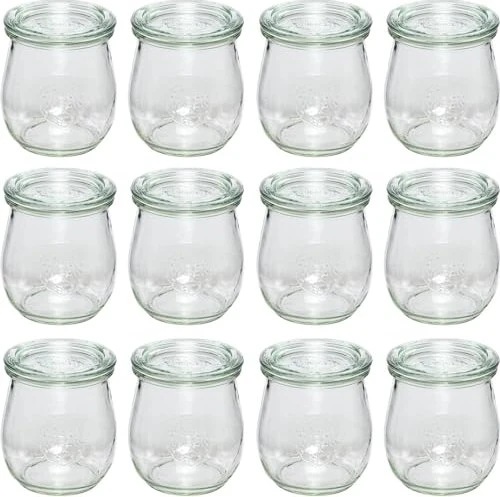 WAS Germany Allzweckglas Hamburg 200 Ml – 96 Stück, Stapelbar, Aus Opal-/Hartglas, Ø 7 Cm Oben, 8,8 Cm Hoch