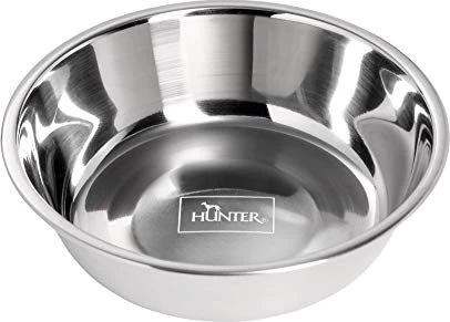 Hunter Edelstahlersatznapf für Melamin-Napf, Trinknapf, Futternapf für Hunde und Katzen, 1400ml, silber
