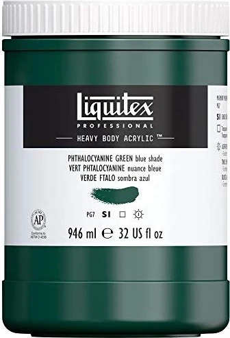 Liquitex Professional Heavy Body Acrylic phthalocyanine green blue shade, 946ml