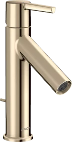 Hansgrohe Axor Starck Einhebel-Waschtischmischer 100 CoolStart mit Hebelgriff und Zugstangen-Ablaufgarnitur polished nickel