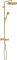 Hansgrohe AXOR One Showerpipe mit Thermostat und Kopfbrause 280 1jet brushed gold optic Vorschaubild