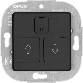 Opus Elektronischer Rollladenschalter mit 24h Automatik, anthrazit