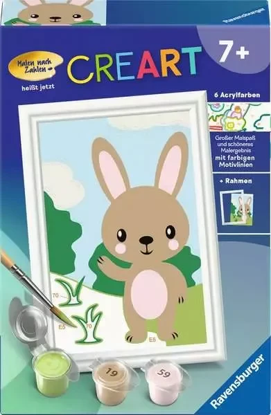 Ravensburger Malen nach Zahlen CreArt Süßer Hase