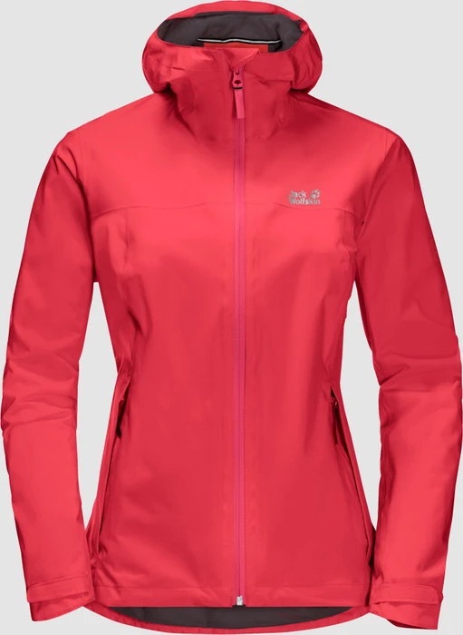 Jack Wolfskin JWP Shell Modell 2021 Funktionsjacke tulip red (Damen)