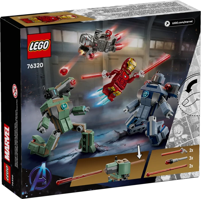 LEGO Marvel Super Heroes Spielset - Iron Man & War Machine vs. Hammer-Drohnen