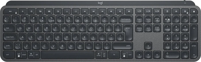 Logitech MX Keys, schwarz, USB/Bluetooth, US