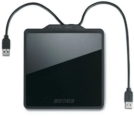 Buffalo MediaStation, SlimLine schwarz, USB 2.0