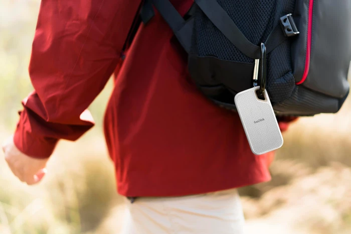 SanDisk Extreme Portable SSD V2, weiß, 2TB, USB-C 3.1