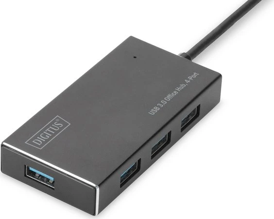 Digitus Office Hub, USB-Hub, 4x USB-A 3.0, USB-A 3.0 [Stecker]