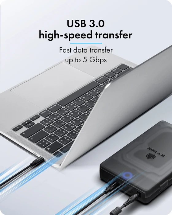 RaidSonic Icy Box IB-388-CU3, Spade Base 388, USB-C 3.0