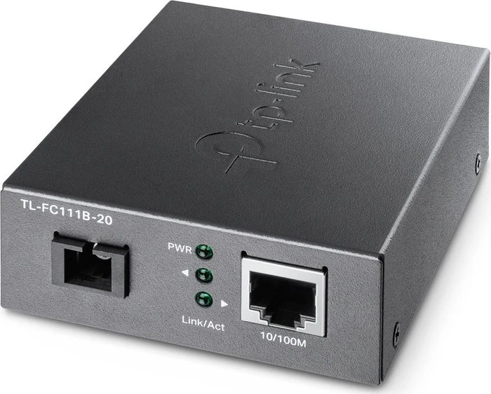 TP-Link WDM Media Converter, RJ-45, SC-Simplex SM 20km