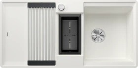 Blanco Adira III 6 S-F InFino Becken reversibel mit Ablauffernbedienung weiß inkl. Multifunktionsschale