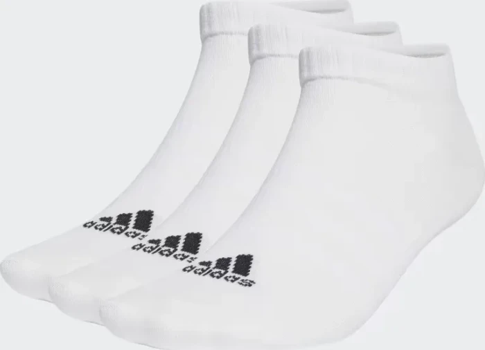 adidas Thin and Light Sportswear Low Cut Socken weiß/schwarz, 3 Paare