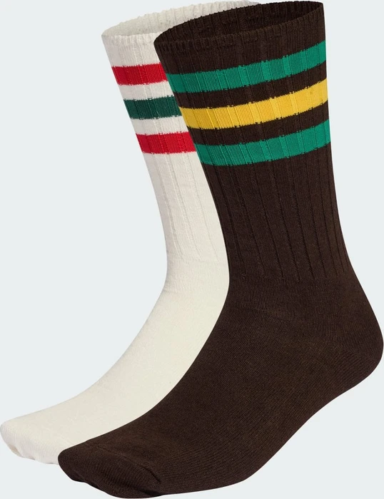 adidas Ribbed Crew Socken off white/earth strata, 2 Paare