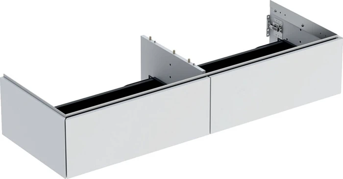 Geberit ONE Unterschrank für Aufsatzwaschtisch, mit zwei Schubladen, 135cm, weiß/lackiert matt