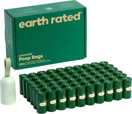 Earth Rated Hundekotbeutel Nachfüllrollen, parfümfrei, 900 Stück