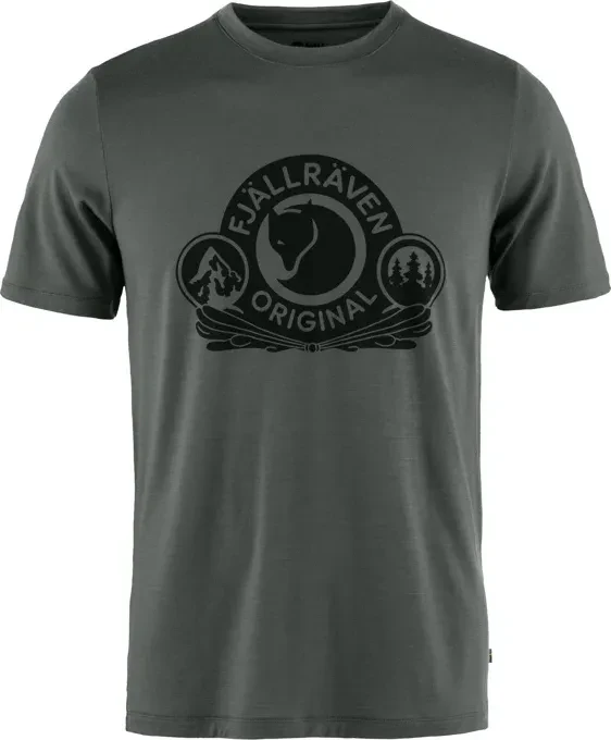 Fjällräven Abisko Wool Classic Funktionsshirt kurzarm basalt (Herren)
