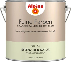 Alpina Farben Feine Farben No. 38 Essenz der Natur innen weiches pastellgrün edelmatt grün, 2.5l