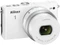 Nikon 1 J4 weiß mit Objektiv 1 NIKKOR 10-30mm 3.5-5.6 PD-Zoom VR und 1 NIKKOR 30-110mm 3.8-5.6 VR Vorschaubild