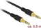 DeLOCK 3.5mm Klinke 3-Pin [Stecker] auf 3.5mm 3-Pin Klinke [Stecker] schwarz 0.5m Vorschaubild