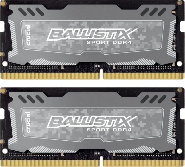 Crucial Ballistix Sport LT SO-DIMM 16GB Kit, DDR4-2666, CL16-18-18, 1R