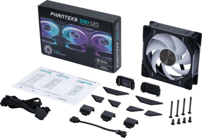 Phanteks D30-120 D-RGB, schwarz, 120mm