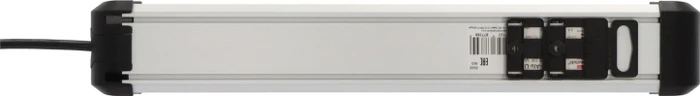 Brennenstuhl Premium-Alu-Line, 6-fach, 2x USB-A, 3m, silber/schwarz