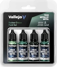 Vallejo True Metallic Metal dusken green Farbset