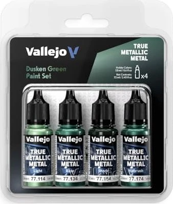 Vallejo True Metallic Metal dusken green Farbset