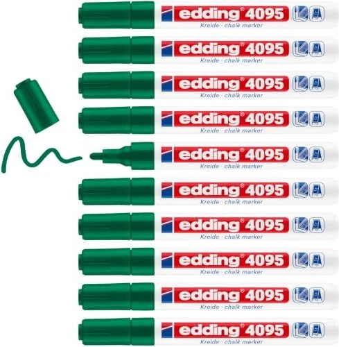edding 4095 Kreidemarker grün, 10er-Pack
