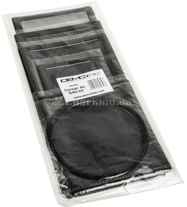 DEMCiflex Staubfilter Set für Corsair Air 540 schwarz/schwarz